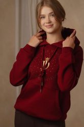 Bluza JD ATTACK Mila. Brązowe bluzy JD ATTACK, l, bez wzorów, na fitness i siłownię. Za 239.00 zł.