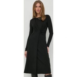 Max Mara Leisure sukienka kolor czarny maxi prosta. Czarne sukienki Max Mara Leisure, na co dzień, m, bez wzorów, bez kołnierzyka, bez ramiączek, maxi. Za 849.99 zł.