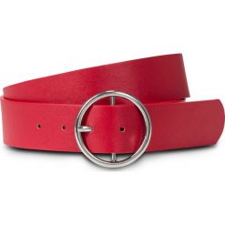 Pasek z okrągłą sprzączką bonprix czerwony. Paski marki bonprix. Za 29.99 zł.