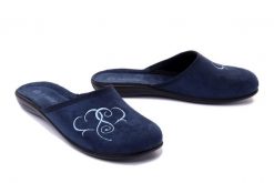 INBLU NC-5B 004 granatowy, kapcie damskie. Niebieskie kapcie Inblu, bez wzorów, z tkaniny. Za 59.99 zł.