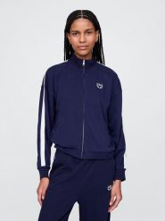 GAP Bluza w kolorze granatowym rozmiar: L. Niebieskie bluzy GAP, l, bez wzorów, bez kaptura. Za 136.78 zł.