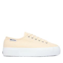 Tenisówki Superga. Brązowe trampki Superga, bez wzorów, bez zapięcia. Za 299.99 zł.