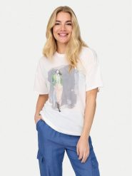 ONLY T-Shirt Melina 15342876 Biały Regular Fit. Białe t-shirty ONLY, s, bez wzorów, z syntetyku, bez kołnierzyka, bez ramiączek. Za 69.99 zł.