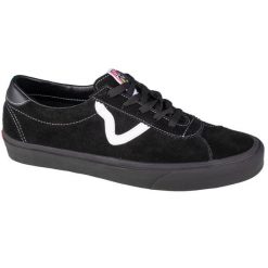 Buty sportowe do chodzenia unisex, Vans UA Sport. Czarne buty sportowe lifestyle Vans, bez wzorów, bez zapięcia, trekkingowe. Za 199.99 zł.