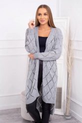 Sweter z geometrycznym wzorem szary. Szare swetry KESI, l, bez wzorów, z wełny, eleganckie, plus size, bez ramiączek. Za 109.72 zł.