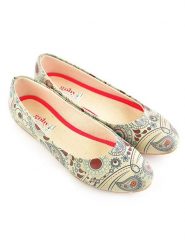 Goby Skórzane baleriny ze wzorem rozmiar: 41. Brązowe baleriny Goby, bez wzorów, bez obcasa, bez zapięcia. Za 134.85 zł.