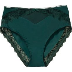 Figi maxi z materiału z recyklingu. Zielone figi bonprix, bez wzorów. Za 42.99 zł.