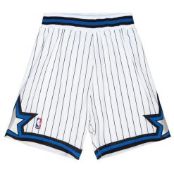 Szorty Orlando Magic Authentic 1992/93. Białe szorty Mitchell & Ness, bez wzorów, z poliesteru, sportowe. Za 731.50 zł.