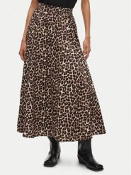 Vila Spódnica maxi Valencia 14106880 Brązowy Regular Fit. Brązowe spódnice Vila, bez wzorów, z bawełny, maxi. Za 209.99 zł.