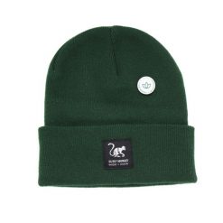Czapka Beanie z Recyklingu Unisex dla Dorosłych (Zielony). Zielone czapki zimowe SURF MONKEY, bez wzorów, z materiału. Za 119.95 zł.