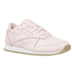 Buty do chodzenia damskie Reebok CL Lthr. Czerwone buty treningowe Reebok, bez wzorów, z materiału, bez zapięcia, trekkingowe. Za 378.00 zł.