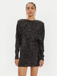 Pinko Sukienka koktajlowa Bernieri 104482 A29J Czarny Slim Fit. Czarne sukienki Pinko, bez wzorów, z syntetyku, wizytowe, bez kołnierzyka, bez ramiączek. Za 2,349.00 zł.