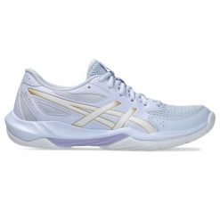Buty halowe Asics Gel-Rocket 12. Niebieskie buty do biegania ASICS, bez wzorów, bez zapięcia, do biegania. Za 325.50 zł.