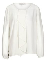 Heine Bluzka w kolorze białym rozmiar: 40. Białe bluzki Heine, bez wzorów, bez kołnierzyka, bez ramiączek. Za 26.13 zł.