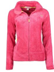 Geographical Norway Kurtka polarowa "Upaline" w kolorze różowym rozmiar: M. Różowe kurtki Geographical Norway, m, bez wzorów, z polaru, bez kaptura. Za 86.99 zł.