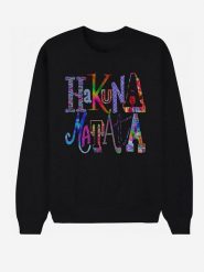 WOOOP Bluza "Hakuna Matata" w kolorze czarnym rozmiar: L. Czarne bluzy bez kaptura Wooop, l, bez wzorów, z bawełny, bez kaptura. Za 107.45 zł.