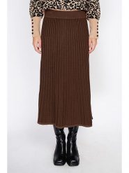 ASSUILI Kaszmirowa spódnica w kolorze brązowym rozmiar: 34. Brązowe spódnice Assuili, bez wzorów, z kaszmiru, klasyczne, midi. Za 96.83 zł.