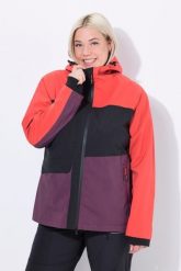 Damskie Kurtka przeciwdeszczowa HYPRAR wodoodporna dwukierunkowy zamek. Czarne kurtki Ulla Popken, plus size, bez wzorów, z elastanu, bez kaptura. Za 629.99 zł.