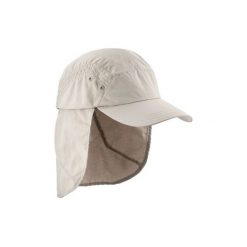 Czapka trekkingowa z daszkiem TREK 900. Brązowe czapki z daszkiem FORCLAZ, bez wzorów, z materiału. Za 44.99 zł.
