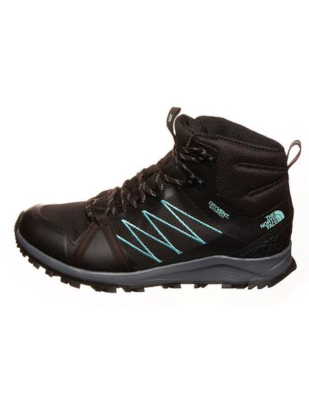 The North Face Buty turystyczne "Litewave Fastpack II" w kolorze czarno-turkusowym rozmiar: 36. Czarne buty trekkingowe The North Face, bez wzorów, z materiału, bez zapięcia, outdoorowe. Za 280.44 zł.