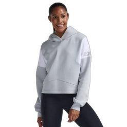 Bluza damska z kapturem 2XU Form Spliced Crop. Białe bluzy z kapturem 2XU, s, bez wzorów, z dzianiny, z kapturem, na fitness i siłownię. Za 572.00 zł.