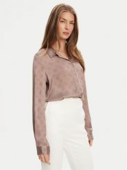 Guess Koszula W5YH1A WHCR2 Beżowy Regular Fit. Brązowe koszule Guess, xl, z aplikacjami, z syntetyku, bez kołnierzyka, bez ramiączek. Za 339.99 zł.