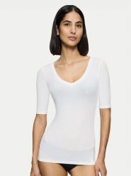 Triumph Koszulka piżamowa Beauty Layers 10222610 Écru Slim Fit. Koszule nocne Triumph, xs, bez wzorów, z lyocellu, bez ramiączek. Za 108.90 zł.