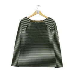 Damski Sweter w Czarnym Efekcie Metalicznym. Czarne swetry Ralph Lauren, l, bez wzorów, z materiału, eleganckie, bez ramiączek. Za 51.08 zł.