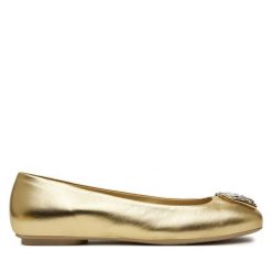 Baleriny Furla. Żółte baleriny Furla, bez wzorów, bez obcasa, bez zapięcia. Za 629.99 zł.