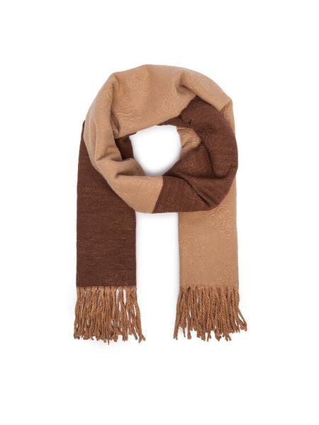 Guess Szalik AW5675 POL03 Brązowy. Brązowe szaliki i kominy Guess, z aplikacjami, z poliesteru. Za 194.99 zł.