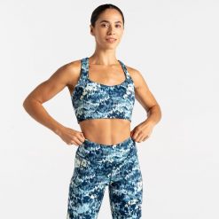 Biustonosz sportowy damski Swift. Fioletowe biustonosze sportowe Dare 2b, bez wzorów, na fitness i siłownię. Za 191.50 zł.