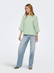 JDY Sweter "Elanora" w kolorze zielonym rozmiar: XS. Zielone swetry JDY, xs, bez wzorów, bez ramiączek. Za 74.81 zł.