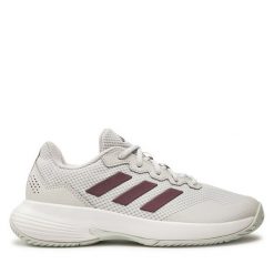 Buty do tenisa adidas. Szare buty treningowe adidas, bez wzorów, bez zapięcia, tenisowe. Za 199.99 zł.