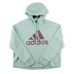 Second life - Bluza z kapturem damska Adidas - Stan bardzo dobry. Niebieskie bluzy z kapturem adidas, xl, bez wzorów, z materiału, z kapturem, na fitness i siłownię. Za 106.46 zł.