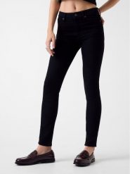 Guess Jeans Jeansy W5YA92 D6311 Czarny Skinny Fit. Czarne jeansy Guess Jeans, z aplikacjami, z jeansu. Za 349.00 zł.