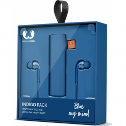 Fresh 'n Rebel Gift Pack Vibe & Powerbank 3000mAh Indigo. Słuchawki douszne Fresh N Rebel. Za 99.90 zł.