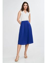 Nife Spódnica w kolorze niebieskim rozmiar: 38. Niebieskie spódnice Nife, bez wzorów, midi. Za 147.56 zł.