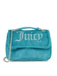 Juicy Couture Torebka BEJXT5459WPO Turkusowy. Niebieskie torebki klasyczne Juicy Couture, bez wzorów, z materiału, bez dodatków. Za 219.99 zł.