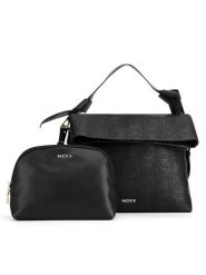 MEXX Torebka MEXX-B-010-06 Czarny. Czarne torebki klasyczne Mexx, bez wzorów, z materiału, bez dodatków. Za 229.99 zł.