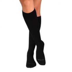 Długie skarpety uciskowe 3/4 z wełny merynosów, czarne. Czarne skarpetki OEM, bez wzorów, z wełny. W wyprzedaży za 92.51 zł.