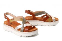 PIKOLINOS Palma W4N-0650C1 brandy-cit, sandały damskie. Brązowe sandały Pikolinos, bez wzorów, bez obcasa, bez zapięcia. Za 463.17 zł.