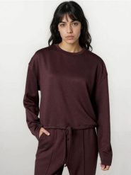 Bluza crewneck z domieszką wiskozy - brązowy. Brązowe bluzy bez kaptura Sinsay, l, bez wzorów, z wiskozy, bez kaptura. Za 49.99 zł.