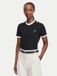 Beverly Hills Polo Club T-Shirt P-SS26W-TS0104 Czarny Regular Fit. Czarne t-shirty Beverly Hills Polo Club, m, bez wzorów, z bawełny, bez kołnierzyka, bez ramiączek. Za 118.99 zł.