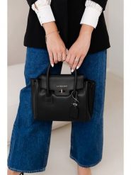 Lia Biassoni Skórzana torebka w kolorze czarnym - 30 x 23 x 11 cm rozmiar: onesize. Czarne torebki klasyczne Lia Biassoni, bez wzorów, z materiału, przez ramię, bez dodatków. Za 282.99 zł.