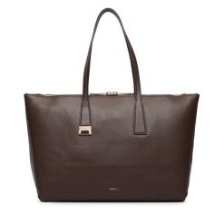 Torebka Furla. Brązowe torebki klasyczne Furla, bez wzorów, klasyczne, bez dodatków. Za 1,709.00 zł.