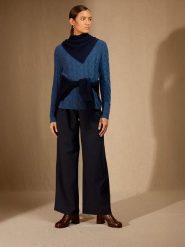 Perfect Cashmere Kaszmirowy szal "Condeixa" w kolorze granatowym - 103 x 49 cm rozmiar: onesize. Niebieskie szaliki i kominy Perfect Cashmere, bez wzorów, z kaszmiru. Za 217.99 zł.