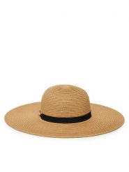 DeeZee Kapelusz DK24040907 Beżowy. Brązowe kapelusze DeeZee, bez wzorów, z tworzywa sztucznego. Za 59.99 zł.