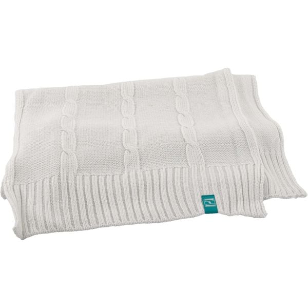 Ciepły Szalik Loep Zilina z Merinowolu dla Kobiet - Styl i Komfort. Niebieskie szaliki i kominy LAB, na zimę, bez wzorów, z bawełny, eleganckie. Za 111.99 zł.