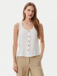 Vero Moda Top Bumpy 10325830 Biały Standard Fit. Białe topy Vero Moda, xs, bez wzorów, z wiskozy, bez kołnierzyka, bez ramiączek. Za 79.99 zł.