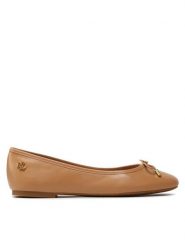 Lauren Ralph Lauren Baleriny Jayna 802824650015 Brązowy. Brązowe baleriny Lauren Ralph Lauren, bez wzorów, ze skóry, bez obcasa, bez zapięcia. Za 319.99 zł.